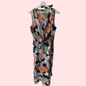 ZALORA Leaf Printed Maxi Jumpsuit